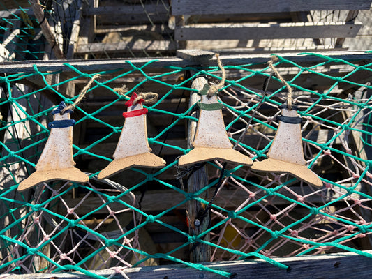 Handcrafted Ceramic Lighthouse Ornament