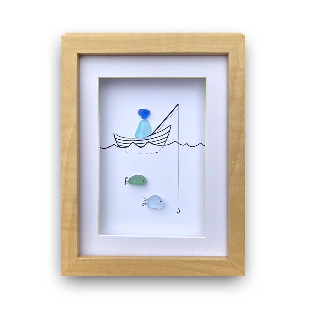 Fishing, Sea Glass ART