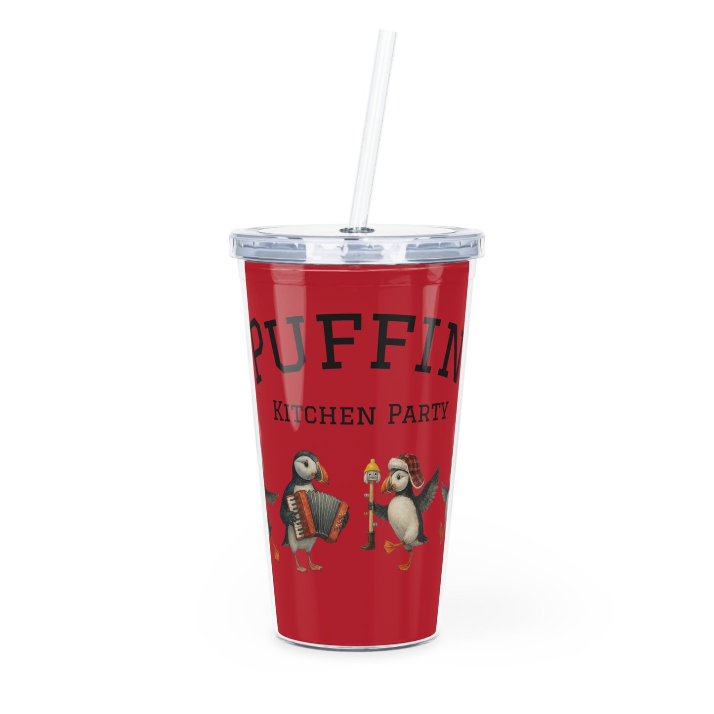 Puffin Kitchen Party Tumbler with Straw