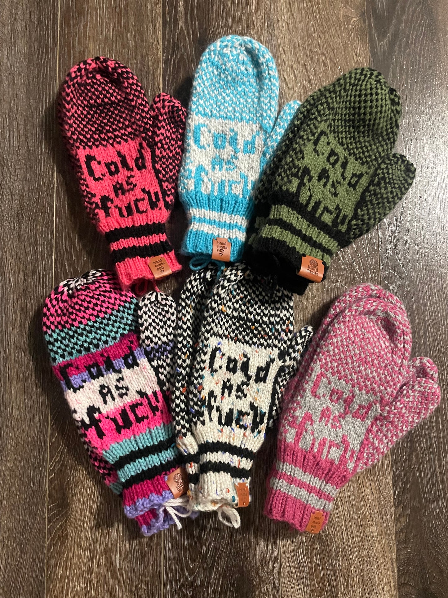 Cold As F@ck Handmade Ladies Mittens