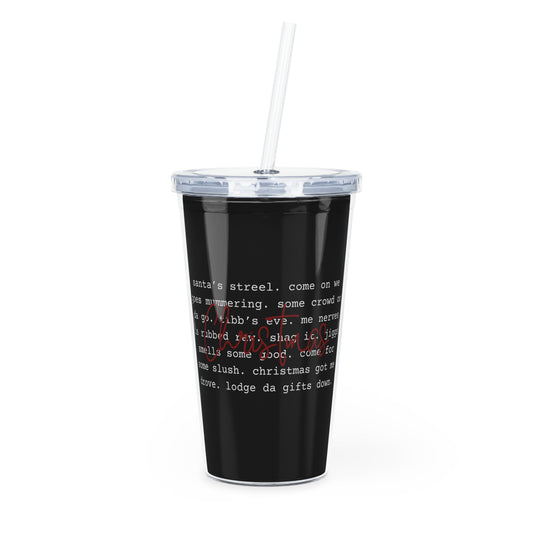 Newfoundland Christmas Phrases Tumbler with Straw