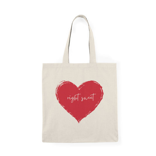 Right Sweet Heart Tote Bag