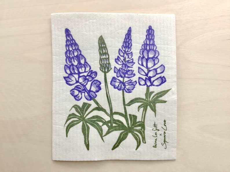 Lupine Swedish Dishcloth BIODEGRADABLE & COMPOSTABLE