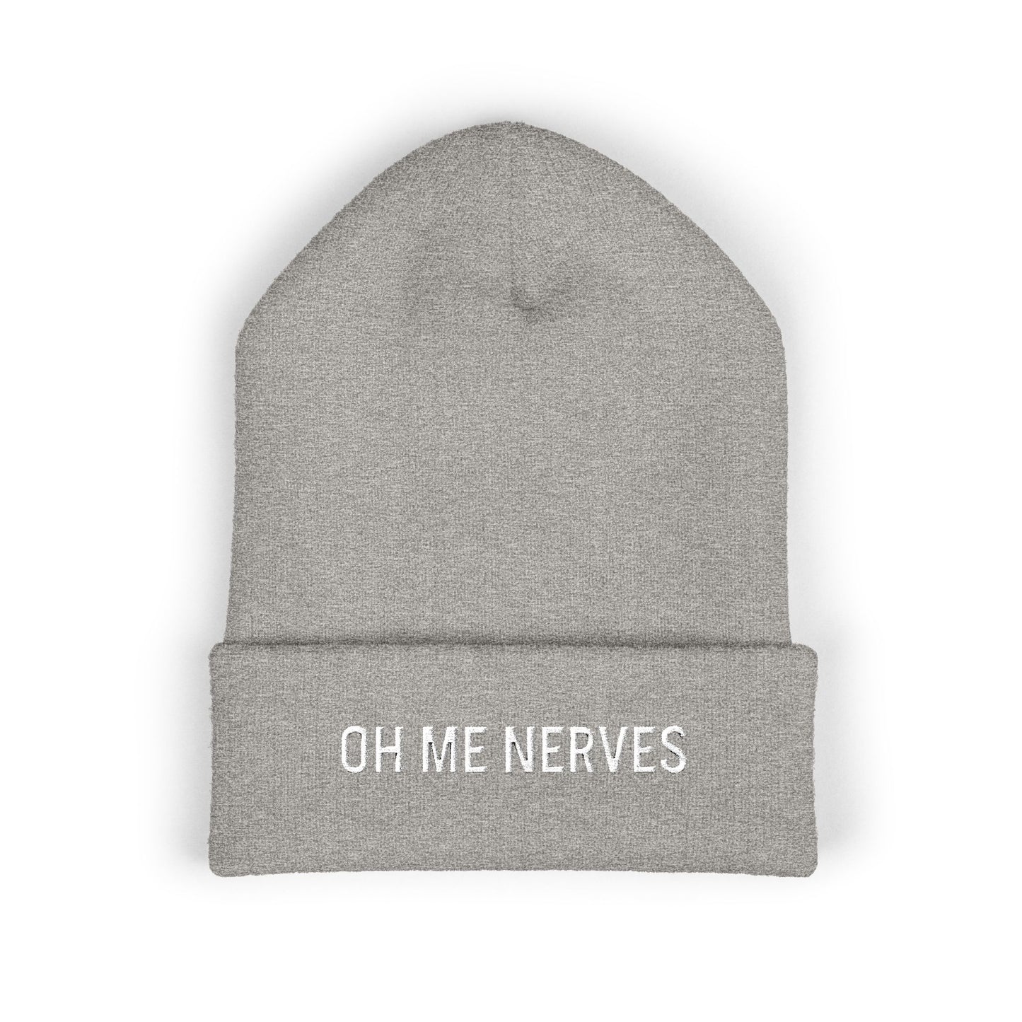 OH ME NERVES Cuffed Beanie (Embroidery)