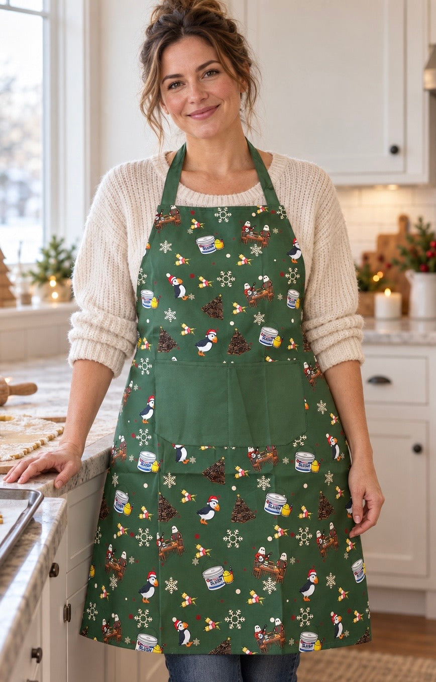 Newfoundland Christmas Adult Apron