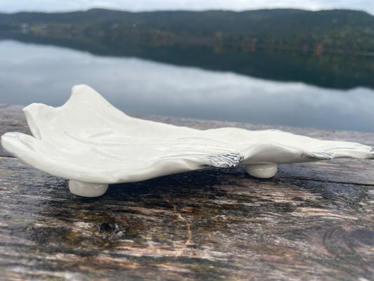 Salt Fish Ceramic Spoon Rest / Dish