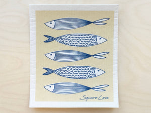 Fish Swedish Dishcloth BIODEGRADABLE & COMPOSTABLE