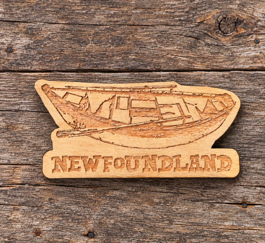 Laser Engraved Dory Boat Magnet
