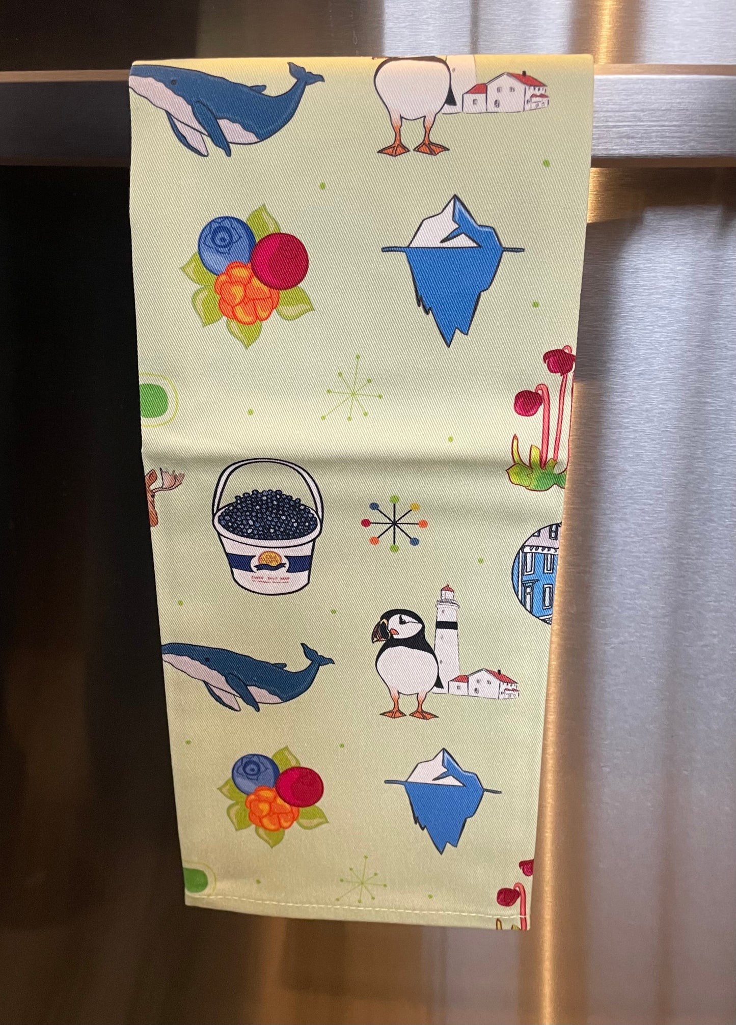 Newfoundland Theme Tea Towel