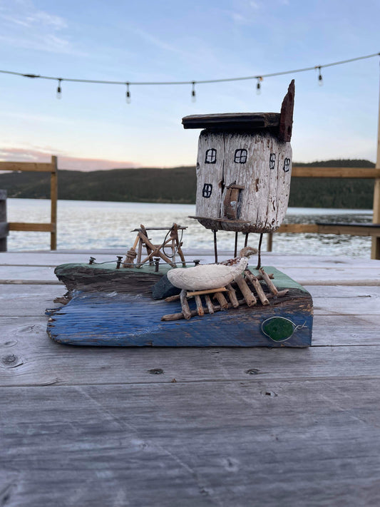 “Life at the Rooms”Newfoundland Driftwood Art