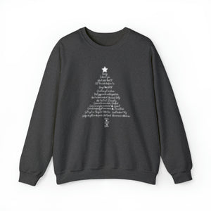 Newfie Phrase Christmas Tree Sweatshirt