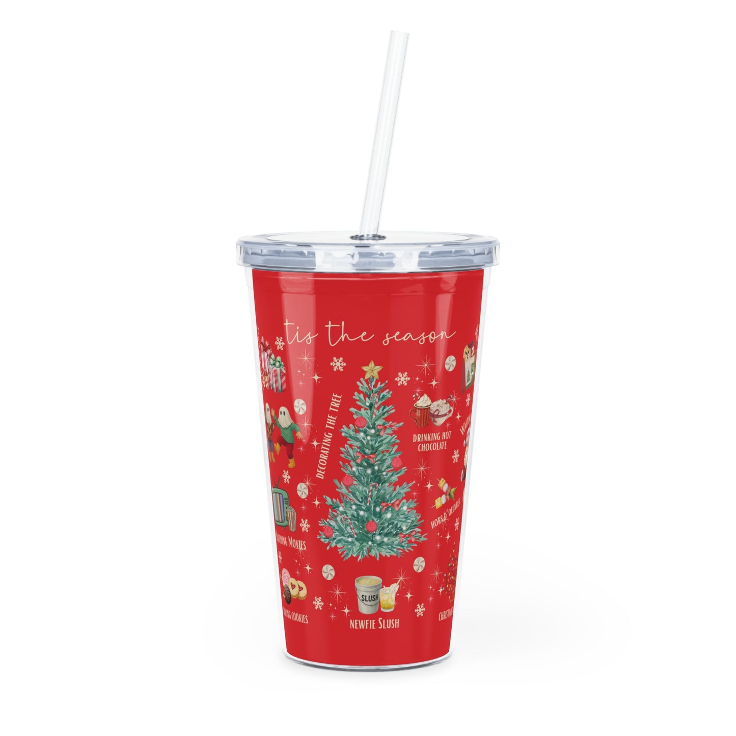 Tis the Season Tumbler with Straw