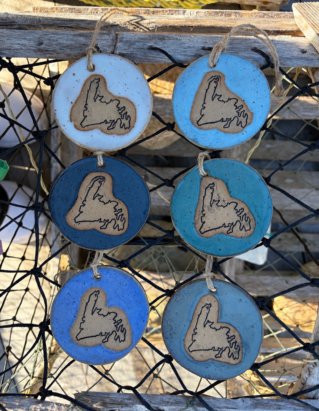 Handcrafted Map of Newfoundland Ceramic Ornament