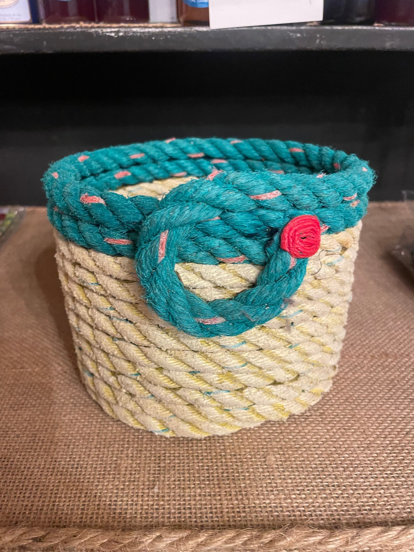 Recycled Fishing Rope Basket (Med)