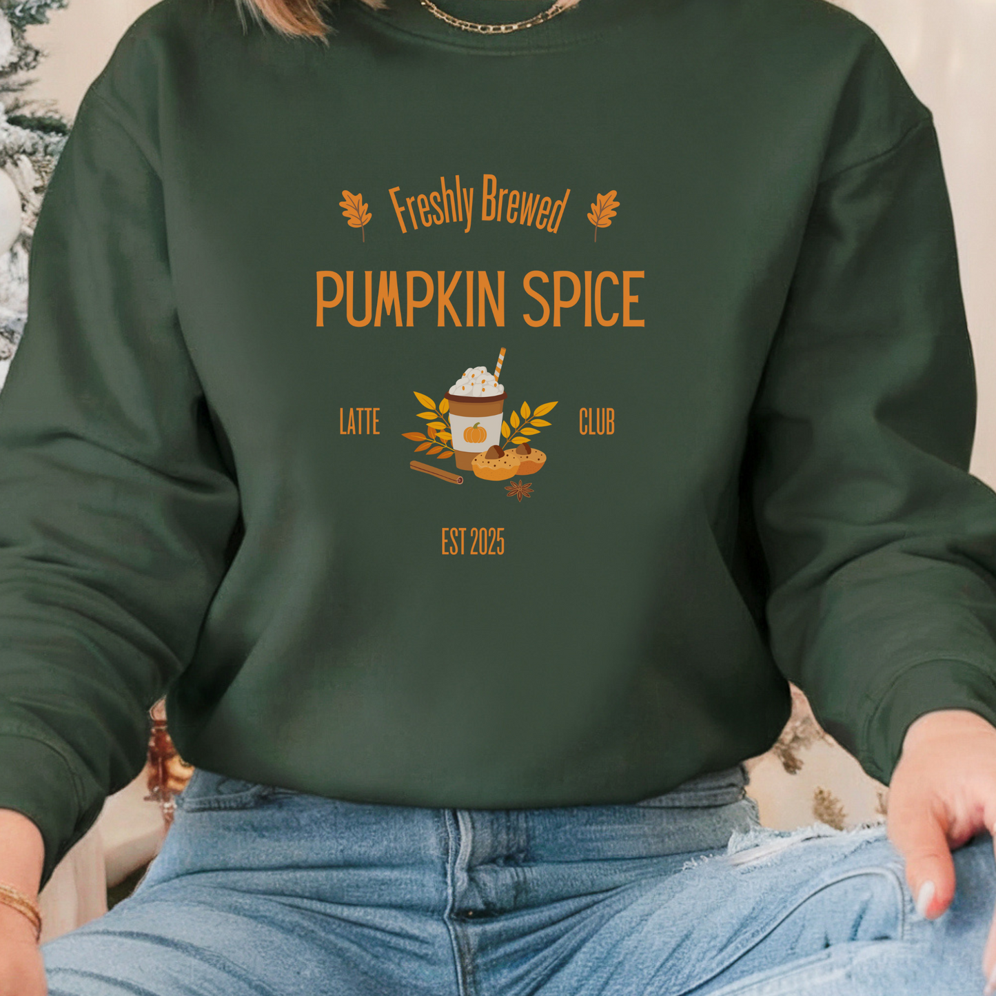 NEW FOR FALL! Pumpkin Spice Latte Club Sweatshirt Crewneck
