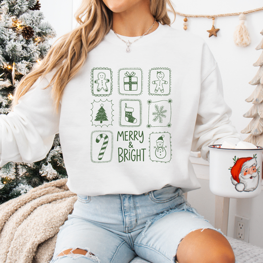 HOLIDAYS 2025 - Retro Merry & Bright Doodle CM257