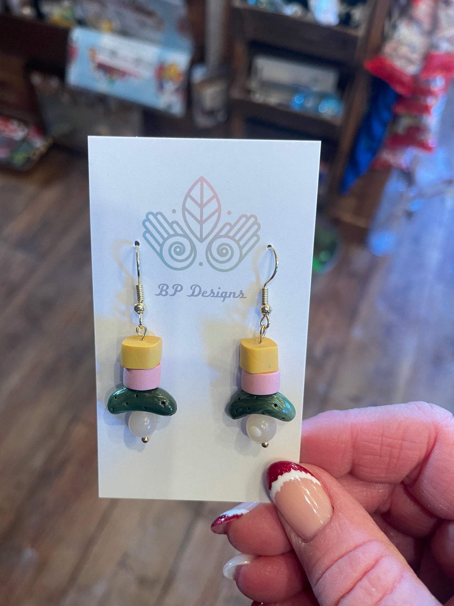 Newfoundland Hor’derves Dangle Earrings