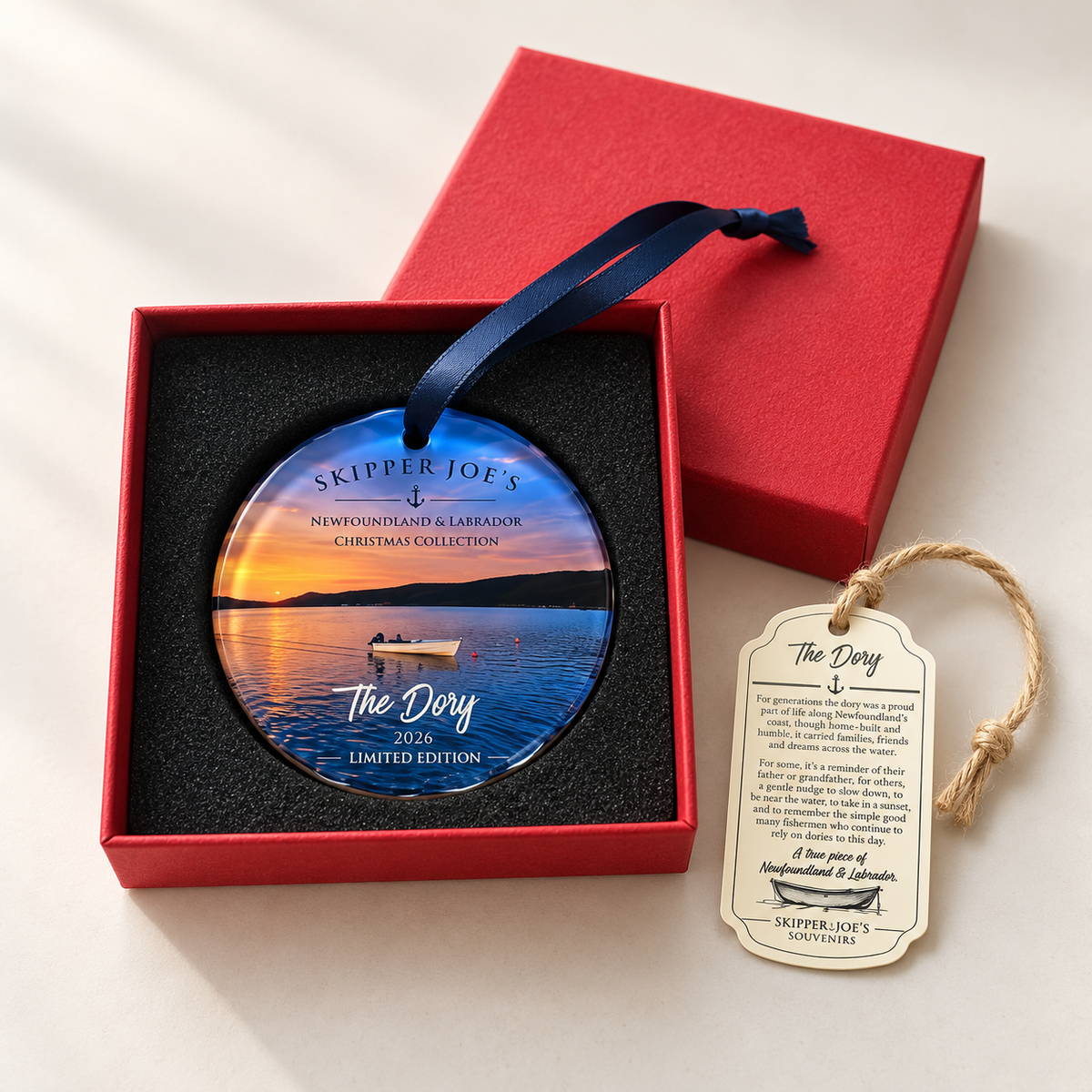 1st Annual Limited Edition Newfoundland & Labrador Ornament - 2026 Edition - The Dory