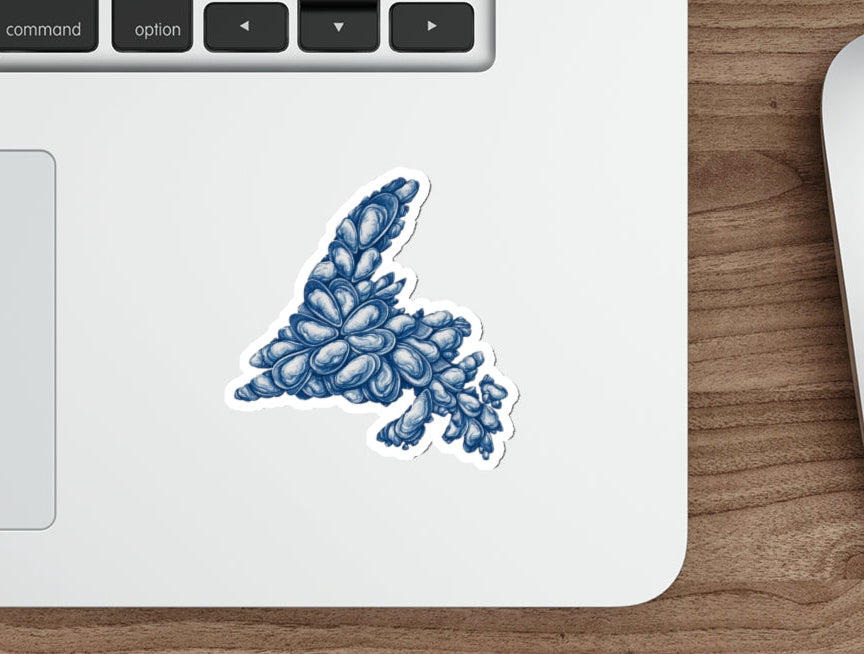 newfoundland mussel shell sticker 