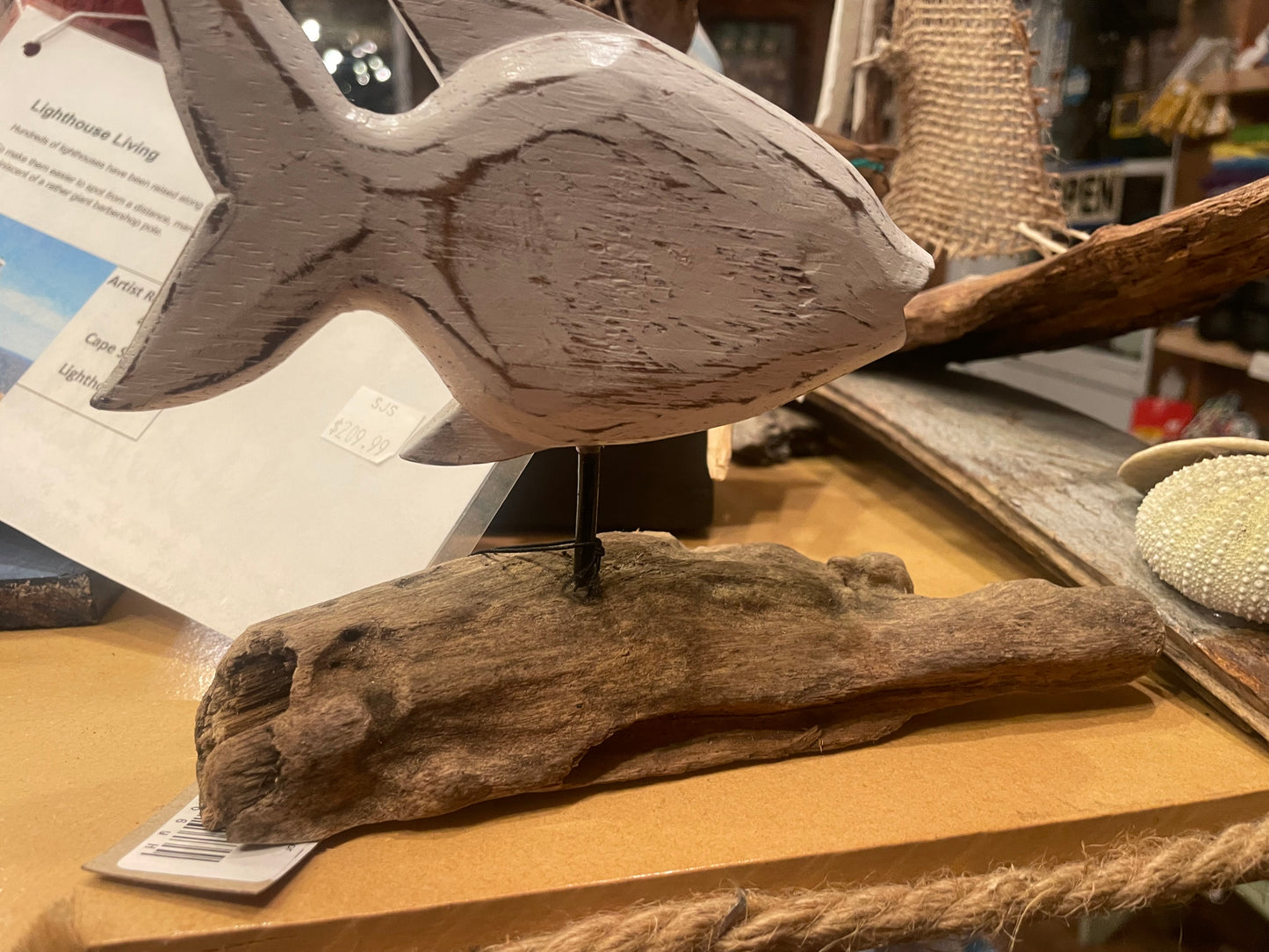 Driftwood Fish Decor - 3 Colors