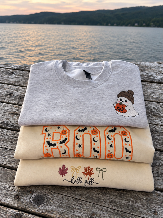 🍁 SALE 🍁 Fall Embroidered Gildan Sweatshirts