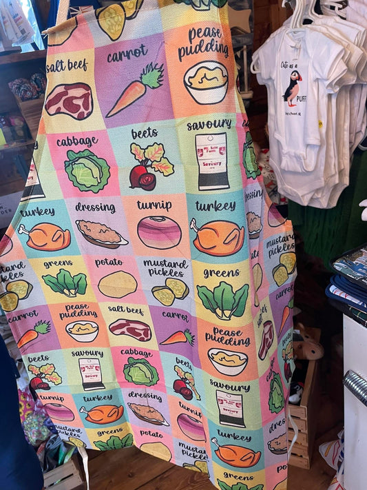 Newfoundland Food Grid Apron