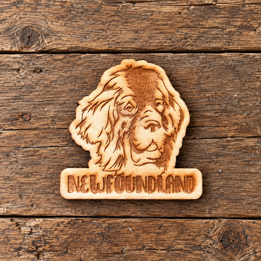 Laser Engraved Newfoundland Dog Magnet