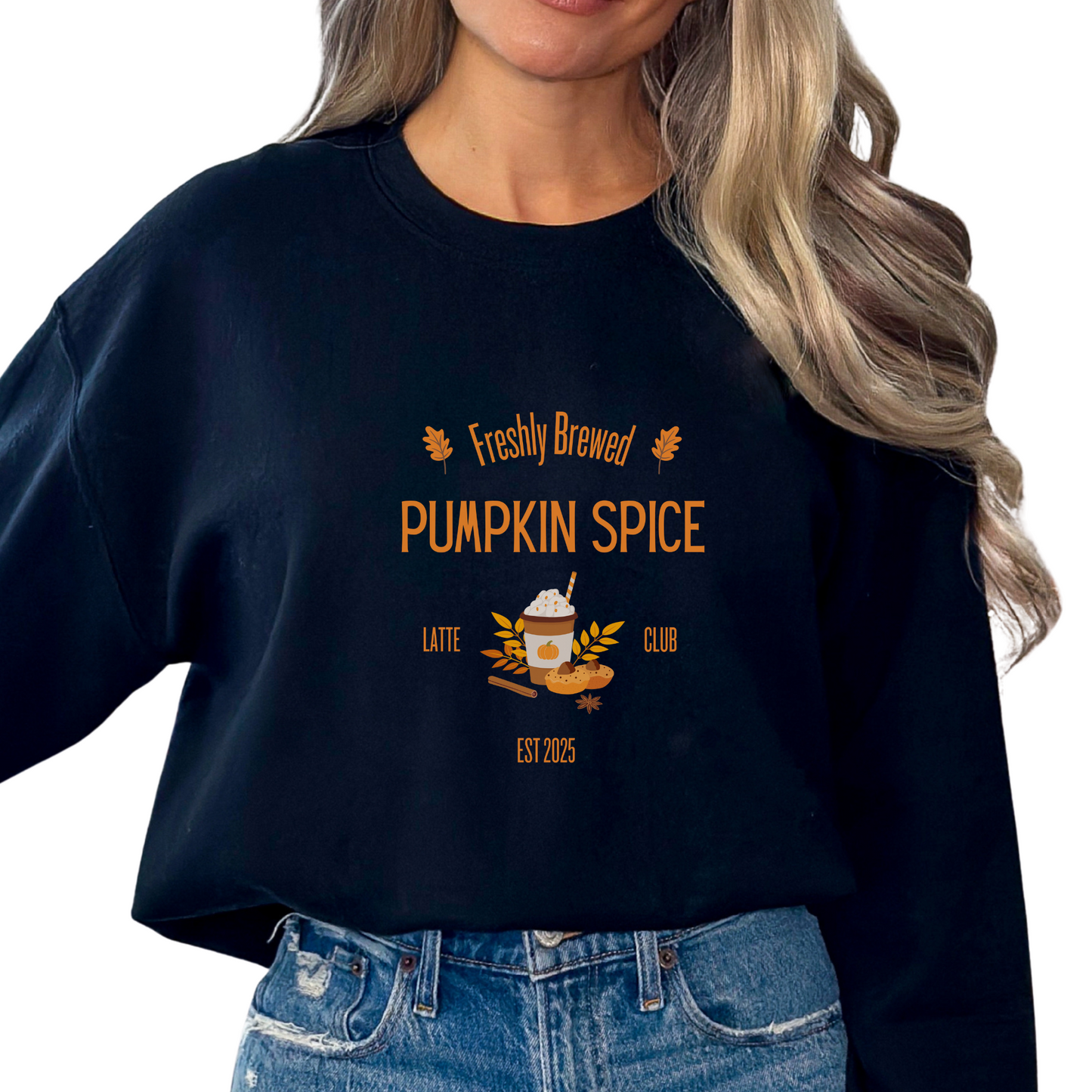 NEW FOR FALL! Pumpkin Spice Latte Club Sweatshirt Crewneck