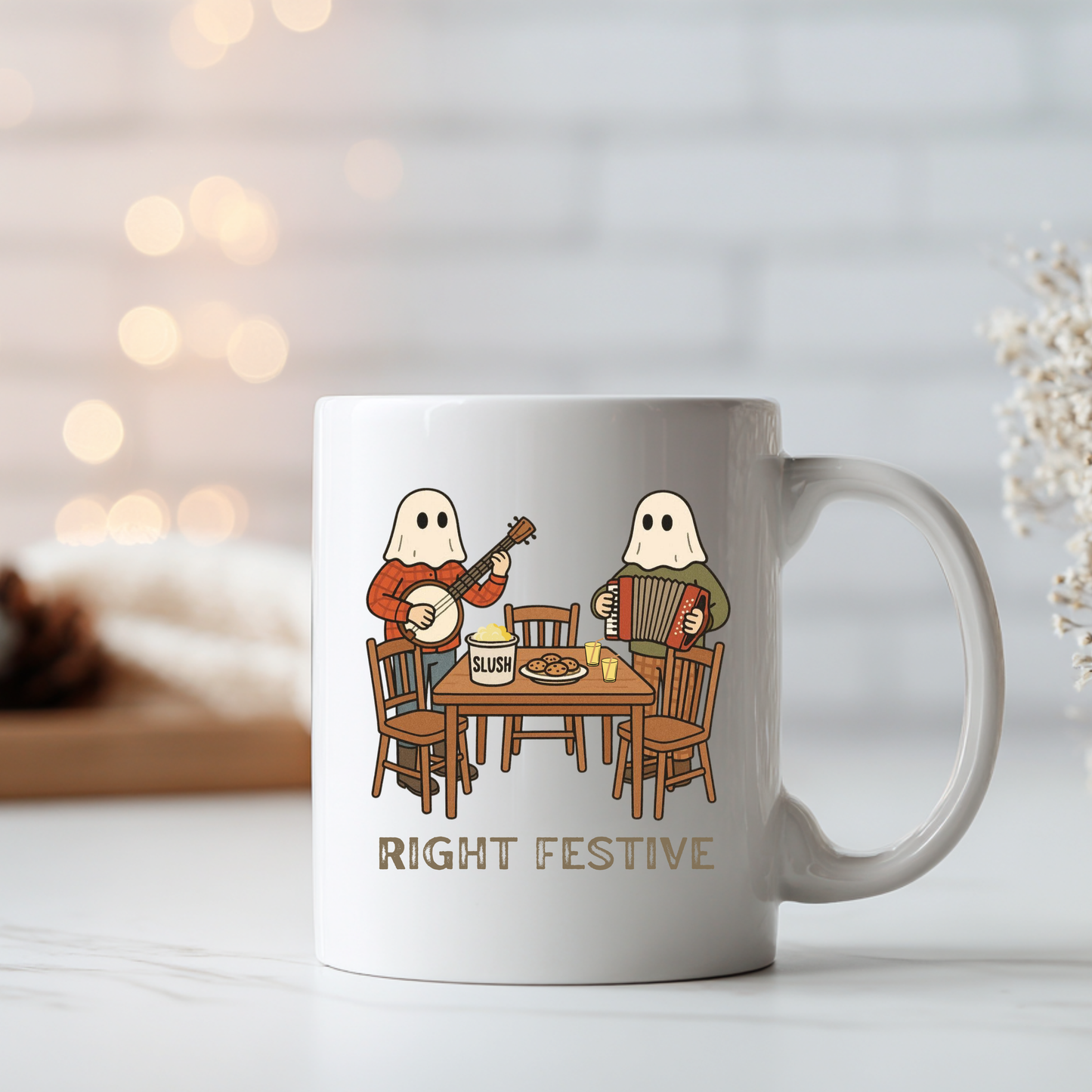 Mummer Right Festive Ceramic Mug 11 oz