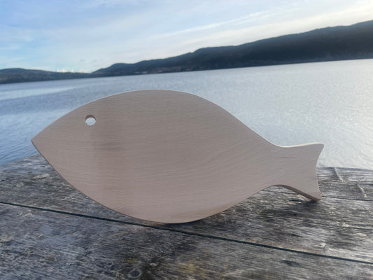 Handmade Wooden Fish Cutting Board / Charcuterie Serving Board