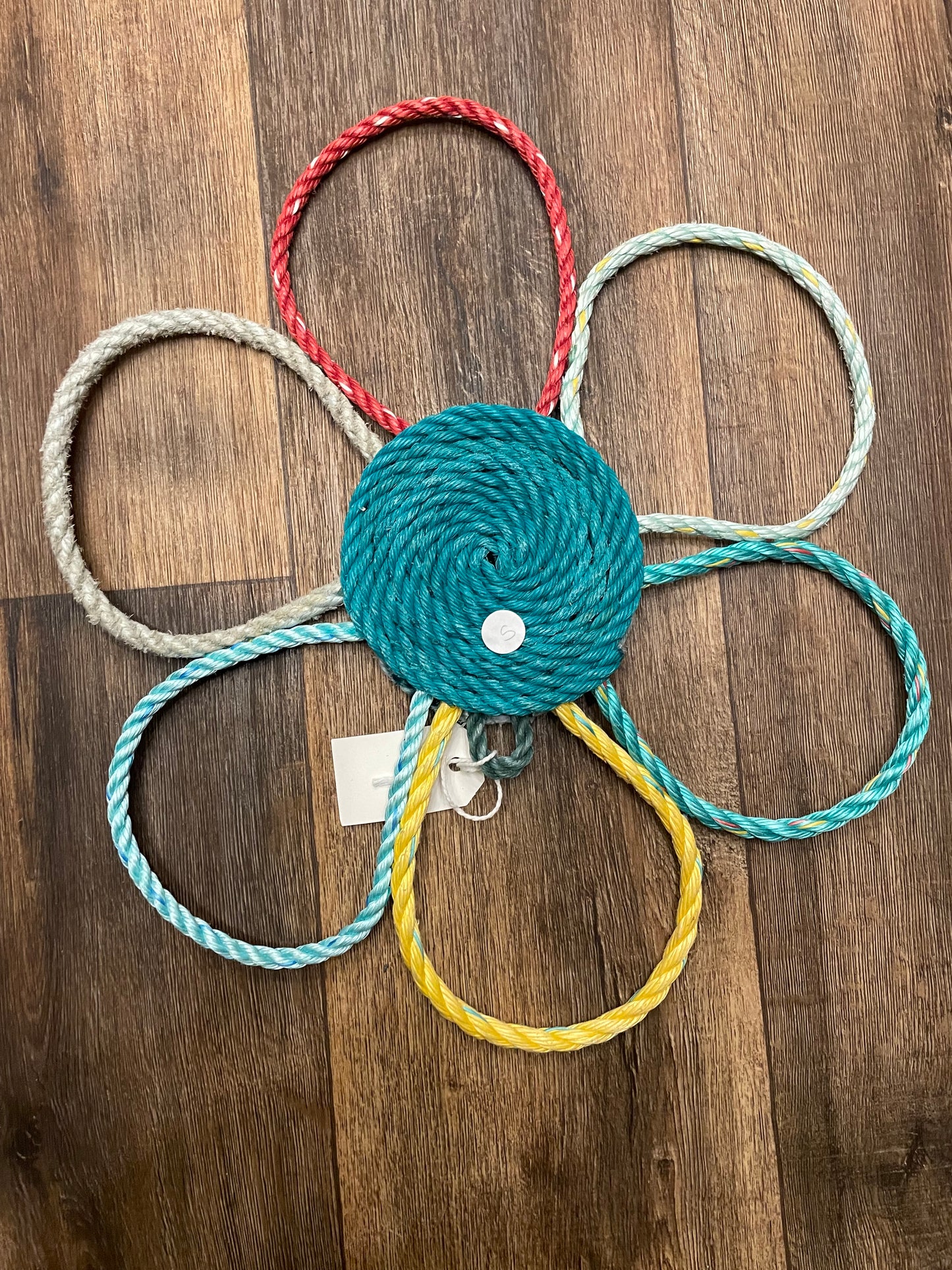 Recycled Fishing Rope Flower Decor - Double Sided 1