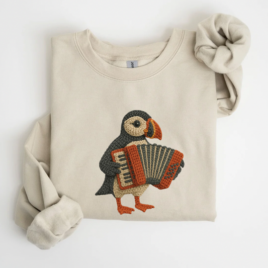 HOLIDAYS 2025 - Faux Crochet Accordion Puffin CM2526