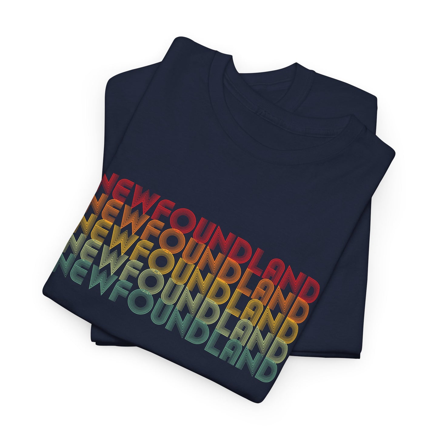 Retro Rainbow Newfoundland T-shirts