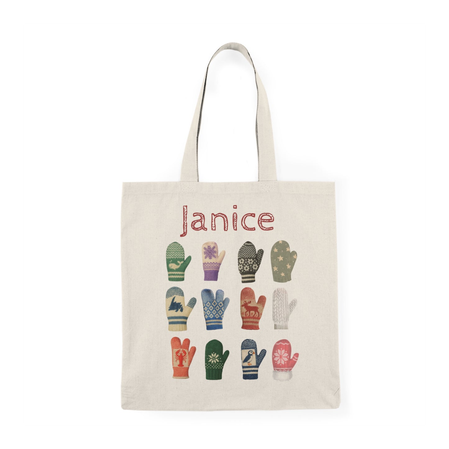 PERSONALIZED Newfoundland Mittens Tote Bag