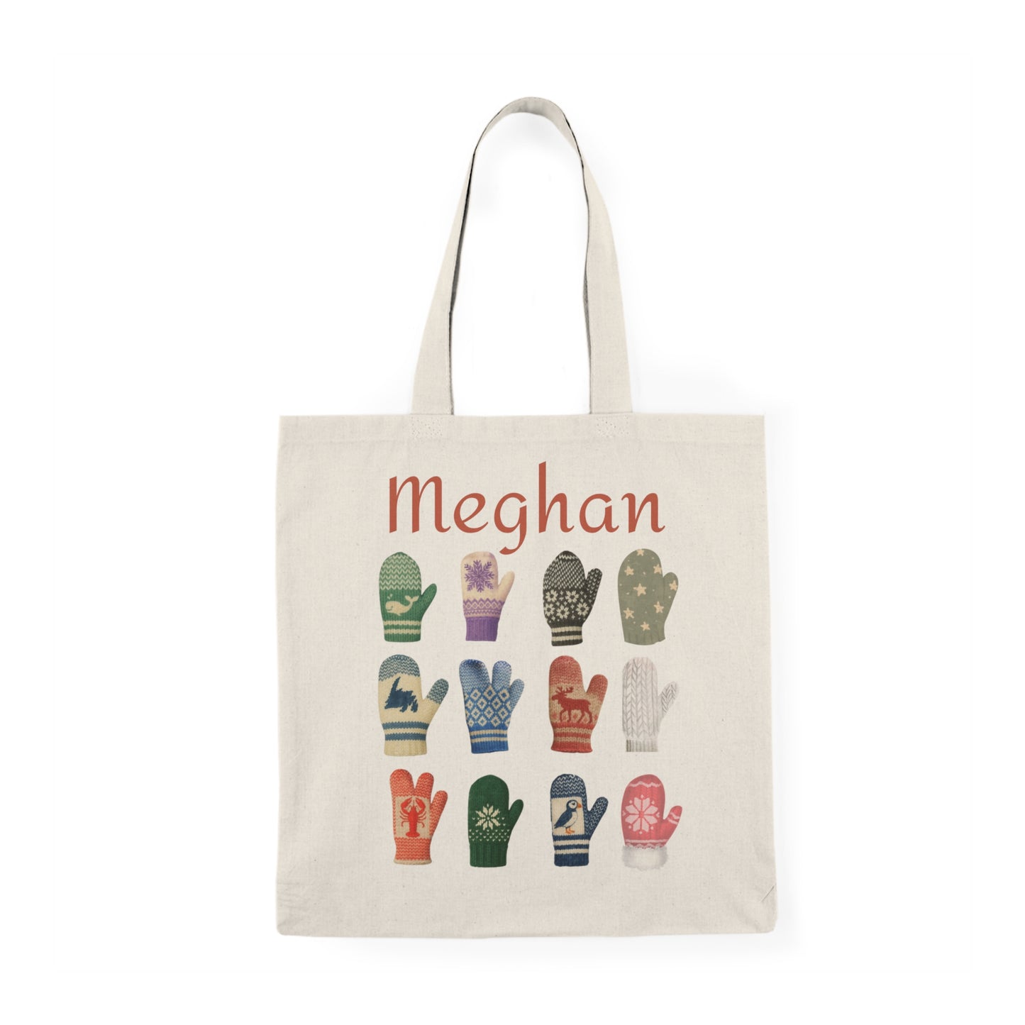 PERSONALIZED Newfoundland Mittens Tote Bag
