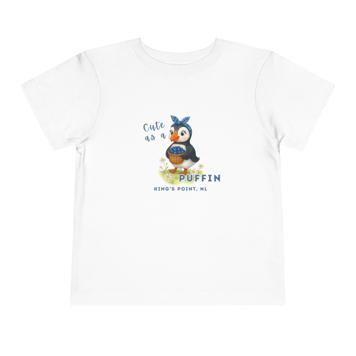 Cute as a Puffin Blueberry Toddler / Child Tshirt 2T-5T