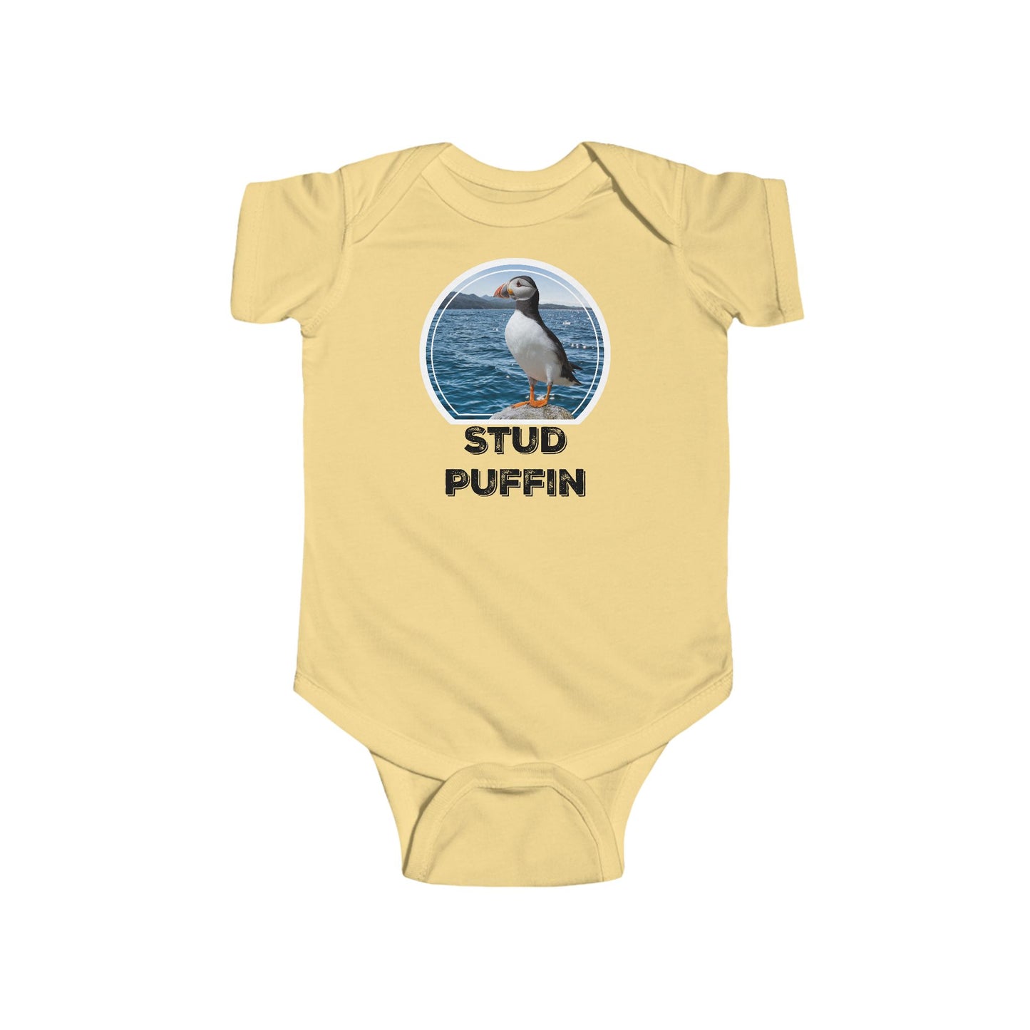Stud Puffin Baby Onesie NB - 24M
