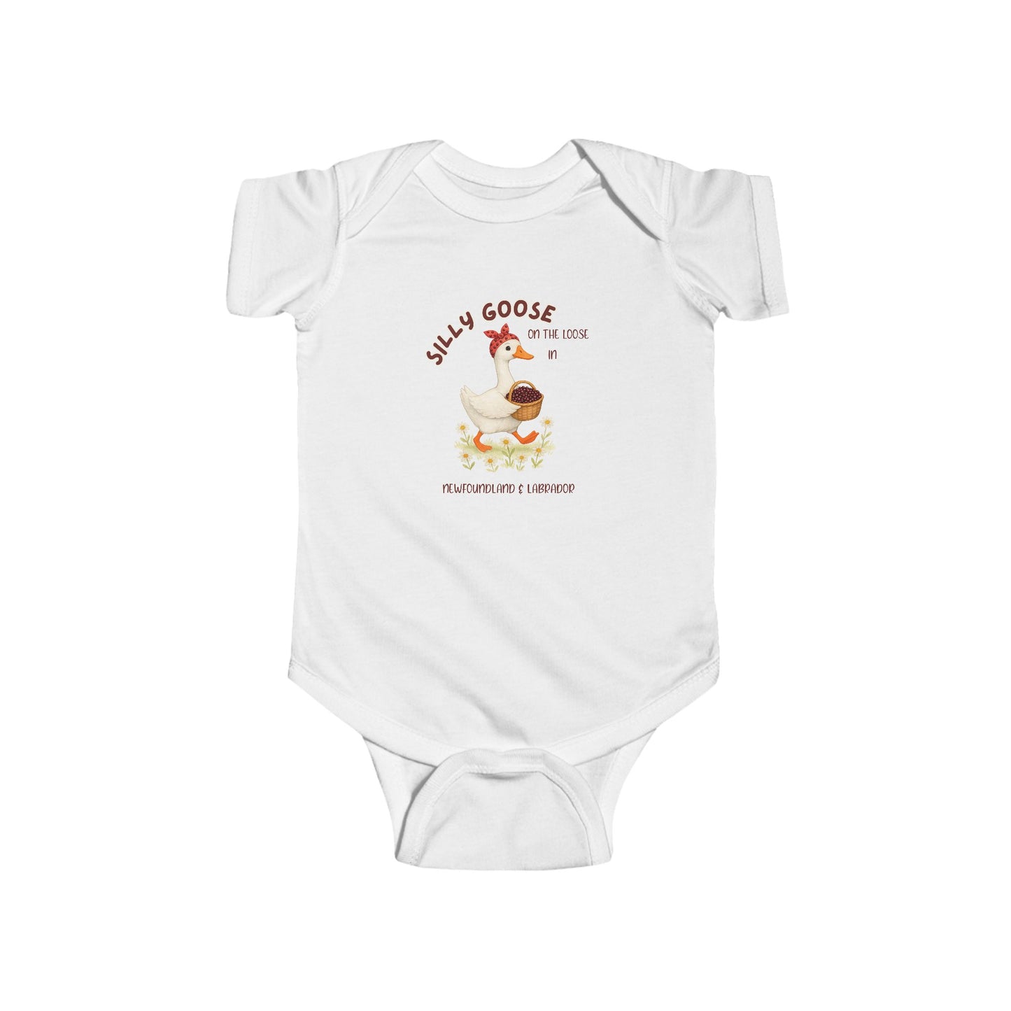 Silly Goose Partridgeberry Baby Onesie NB -24M