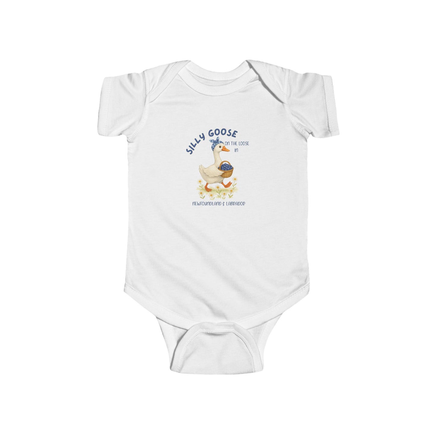 Silly Goose Blueberry Baby Onesie NB -24M