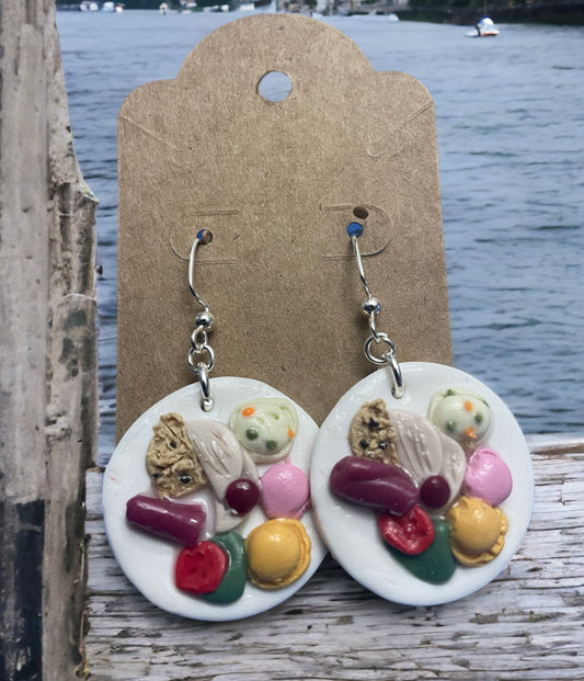 Newfoundland Cold Plate Clay Earrings