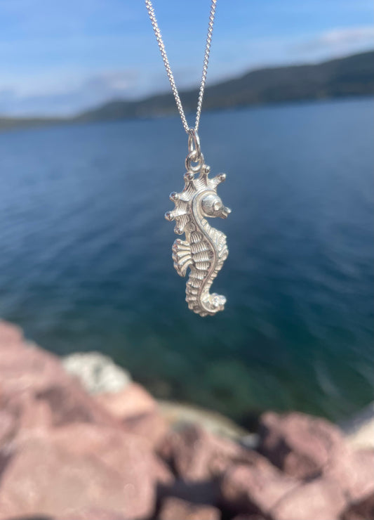 Sterling Silver Seahorse Necklace