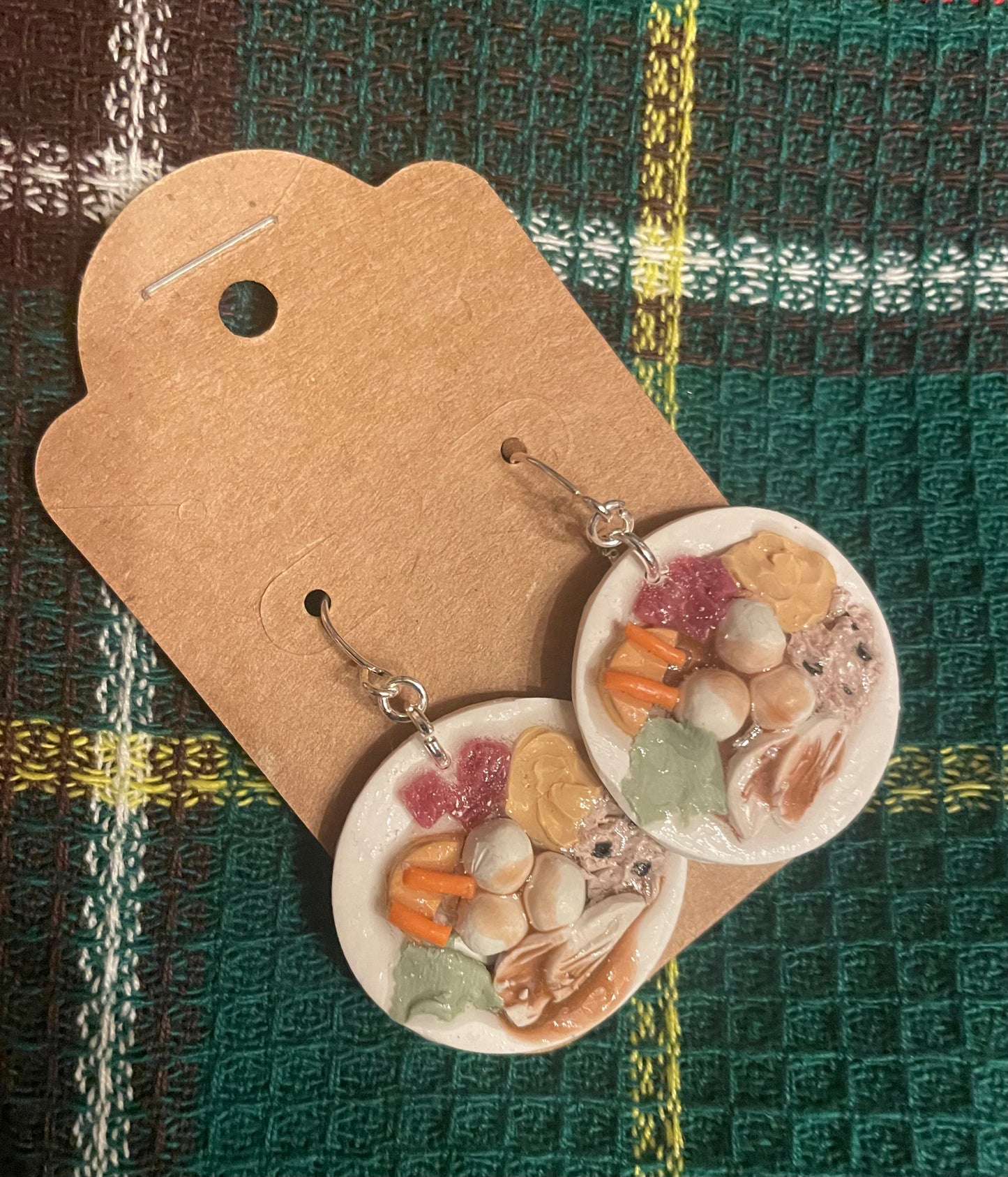 Jiggs Dinner Clay Earrings