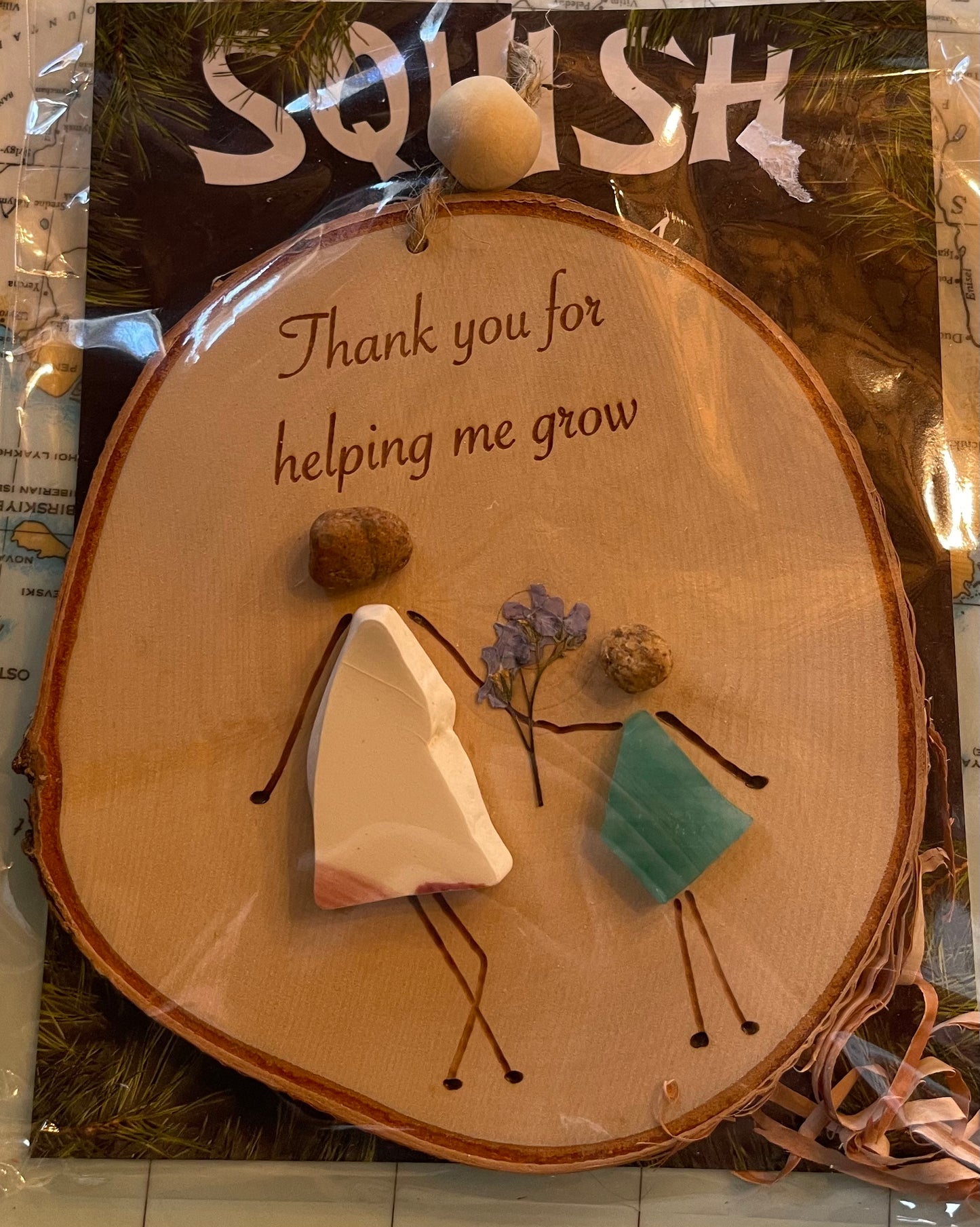 Sea Glass Birch Christmas Ornaments