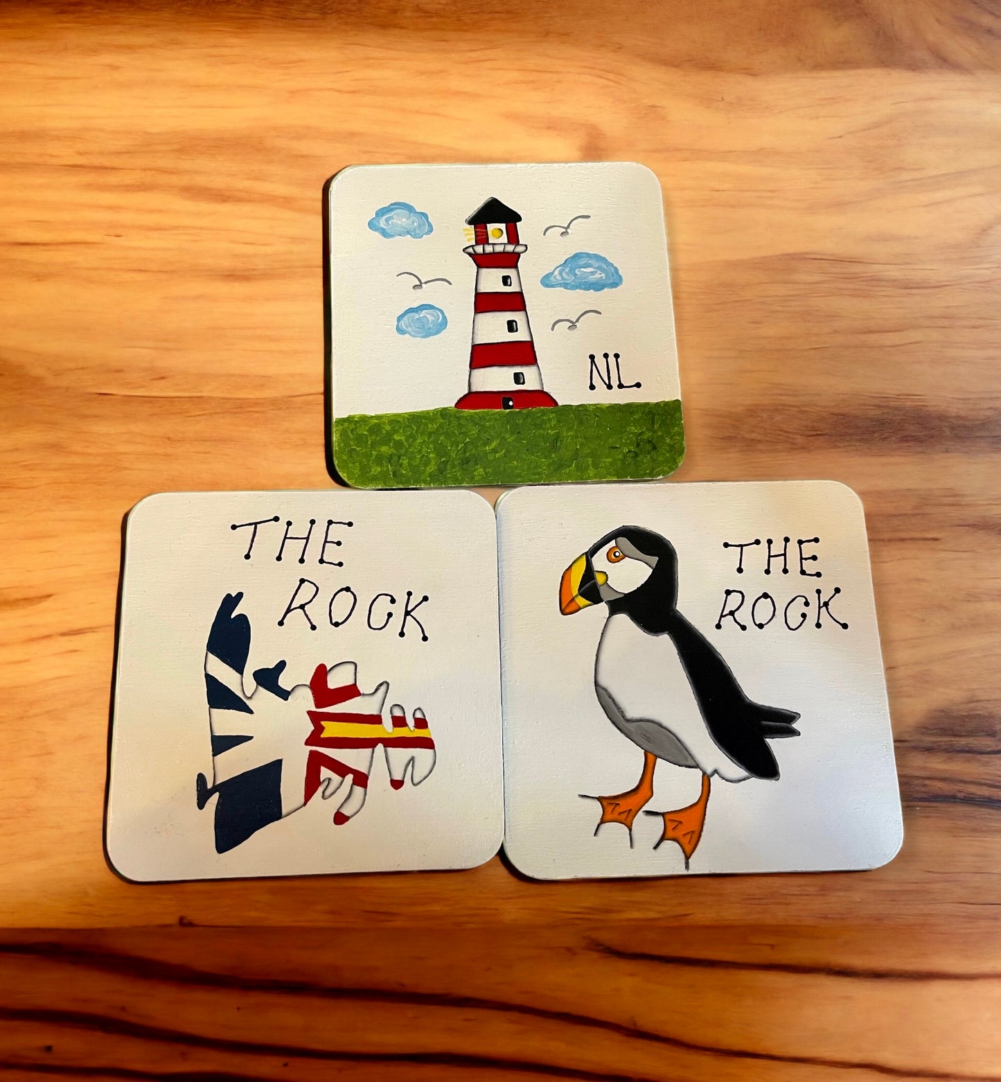 Hand painted NL Scene small coasters