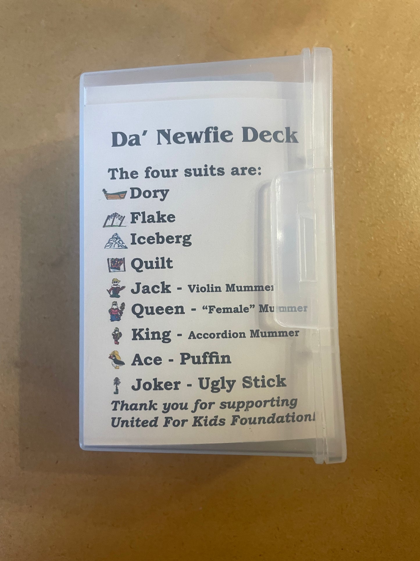 Da Newfie Deck of Cards