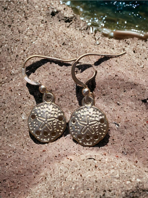 Sterling Silver Sand Dollar Earrings