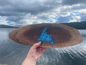 Handmade Charcuterie Board - Whale Tail & Newfoundland Map
