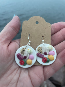 Newfoundland Cold Plate Clay Earrings