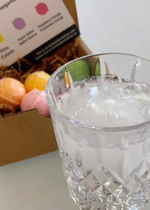 Cocktail Bomb - Edible Glitter Orange Mojito - Box of 4
