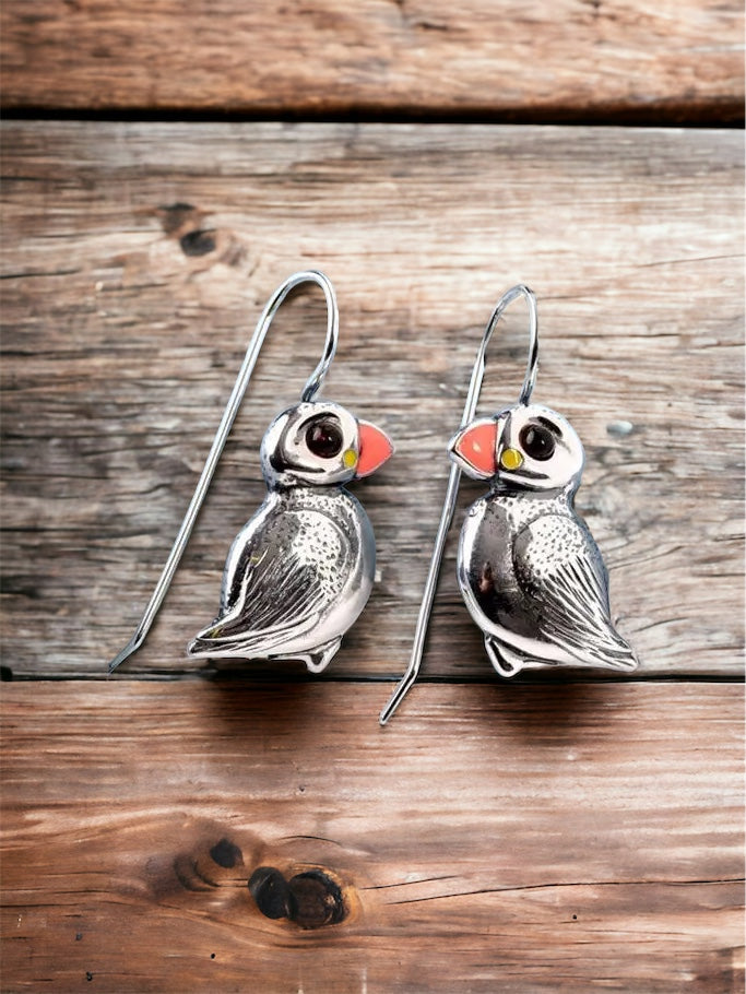 Puffin Earrings